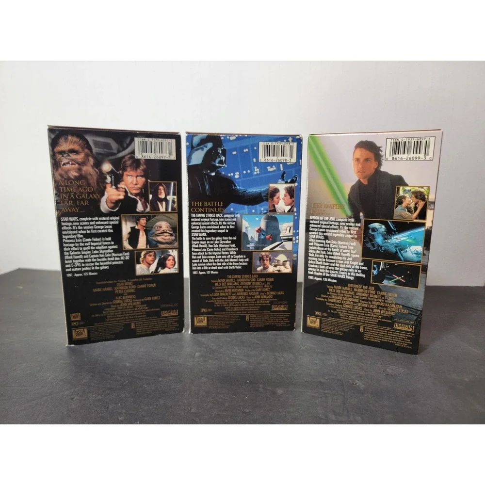 1997 Star Wars Trilogy Gold Box Sex Special Limited Edition 3 VHS Video Tape Set